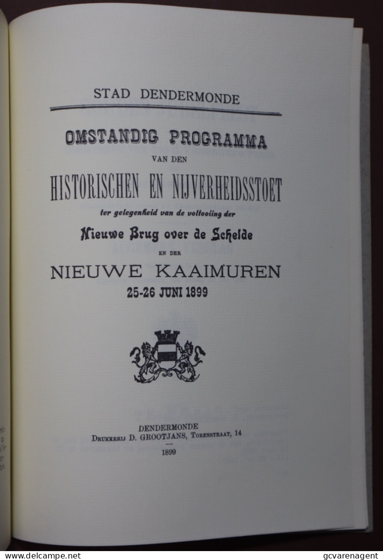 HONDERD DENDERMONDSE GELEGENHEIDSDRUKKEN ( 1584 - 1900 )  DOOR G.BEIRENS ZIE BESCHRIJF EN AFBEELDINGEN