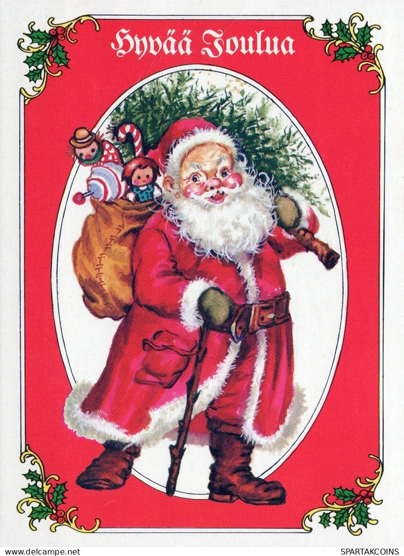 BABBO NATALE Natale Vintage Cartolina CPSMPF #PAJ433.IT - Santa Claus