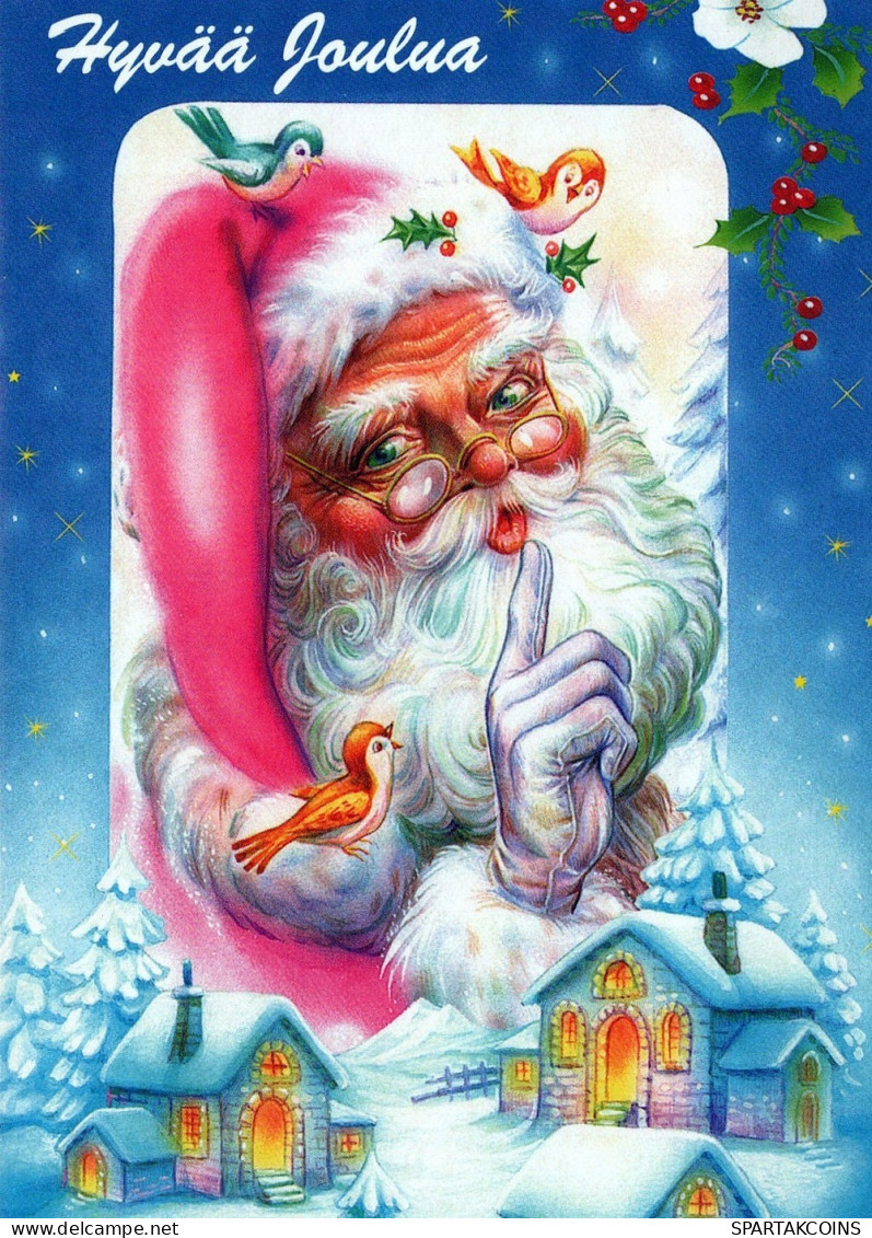 BABBO NATALE Natale Vintage Cartolina CPSM #PAJ842.IT - Santa Claus