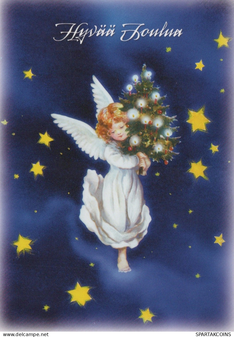 ANGELO Buon Anno Natale Vintage Cartolina CPSM #PAJ308.IT - Anges