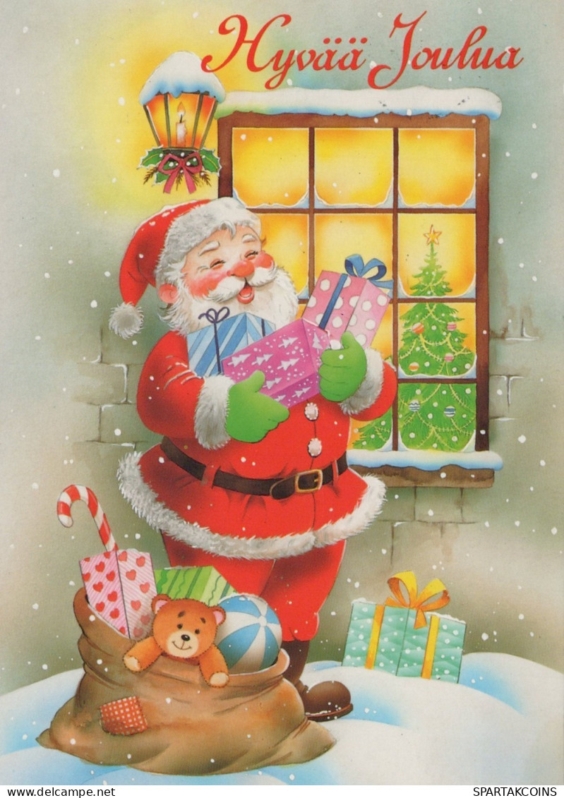 BABBO NATALE Natale Vintage Cartolina CPSM #PAK197.IT - Santa Claus