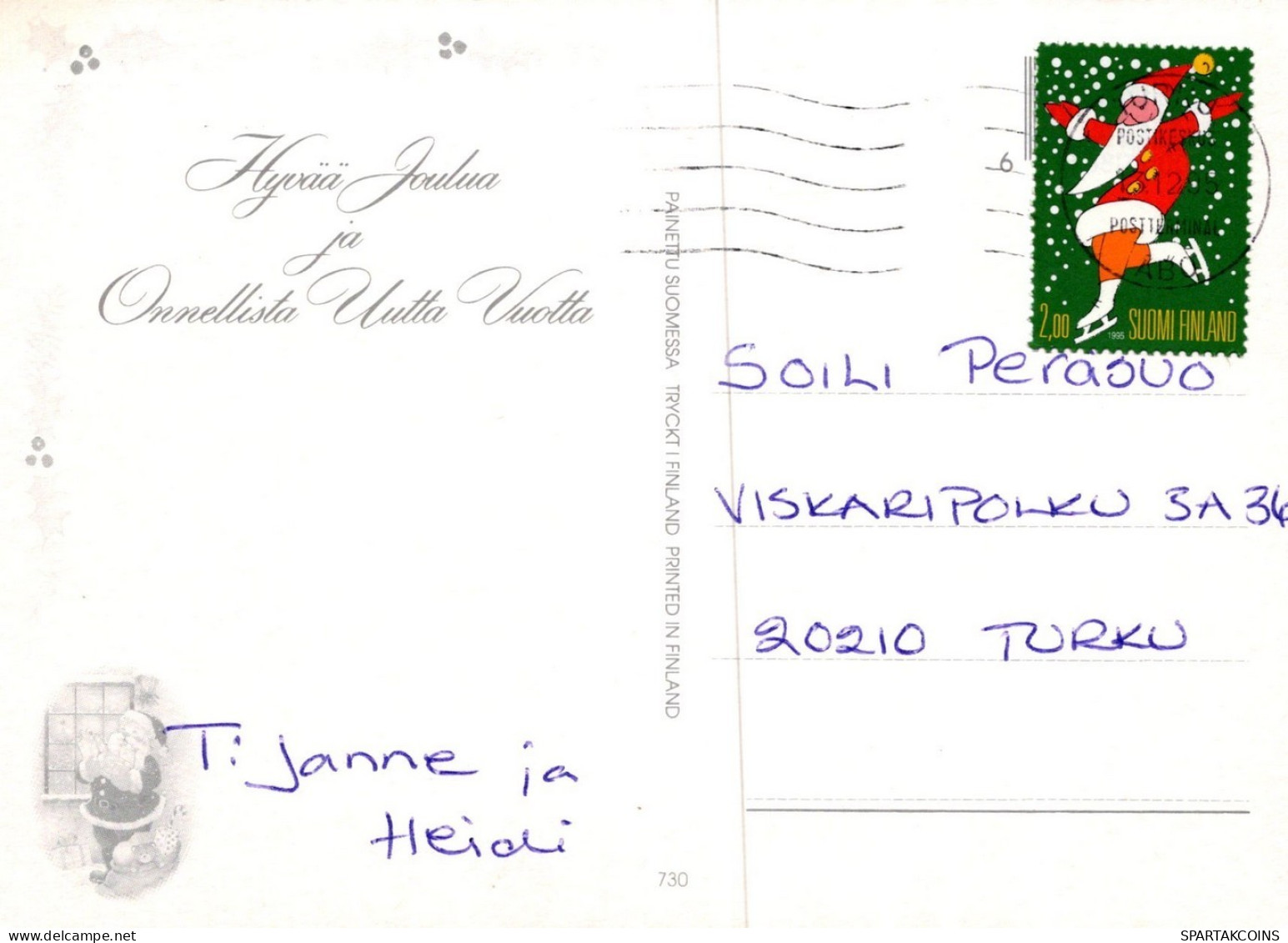 BABBO NATALE Natale Vintage Cartolina CPSM #PAK197.IT - Santa Claus