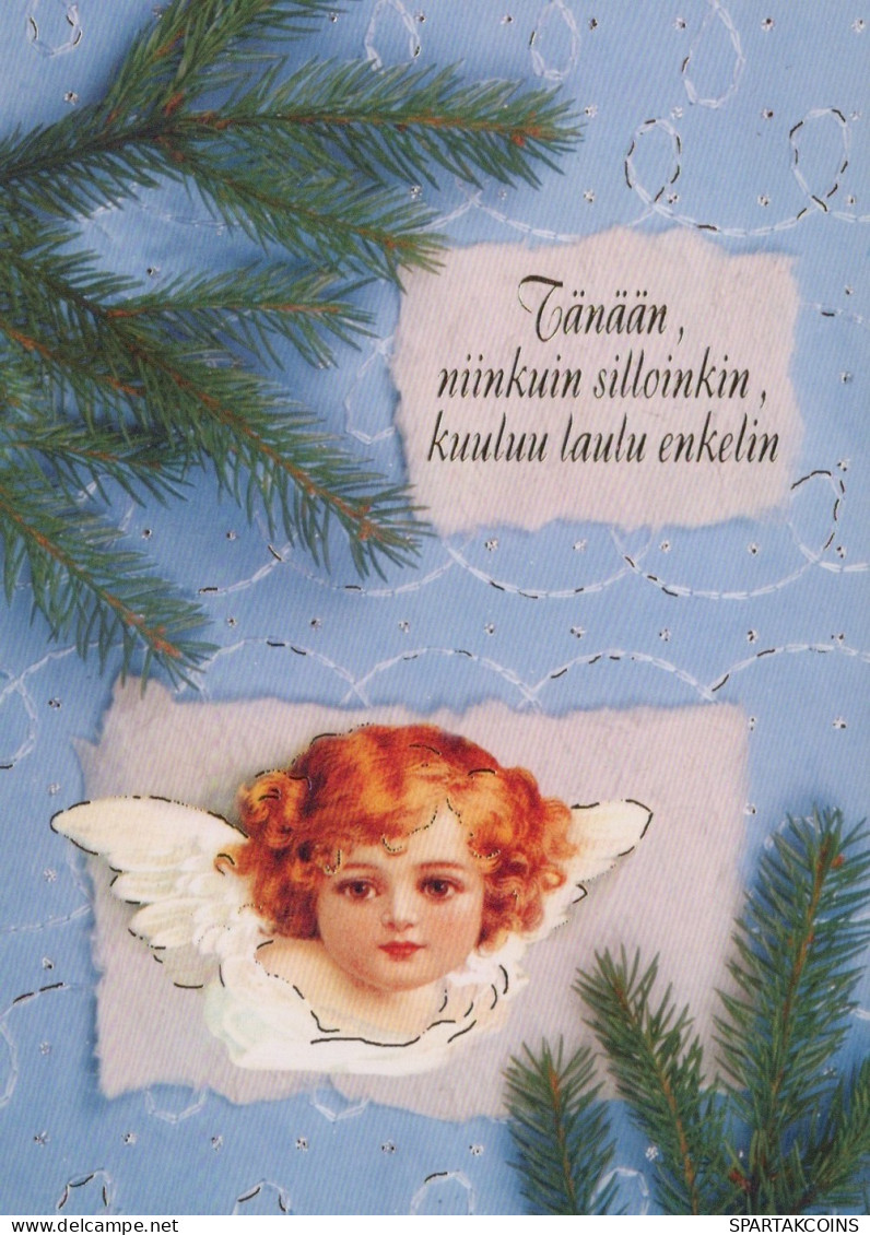 ANGELO Buon Anno Natale Vintage Cartolina CPSM #PAJ245.IT - Angels