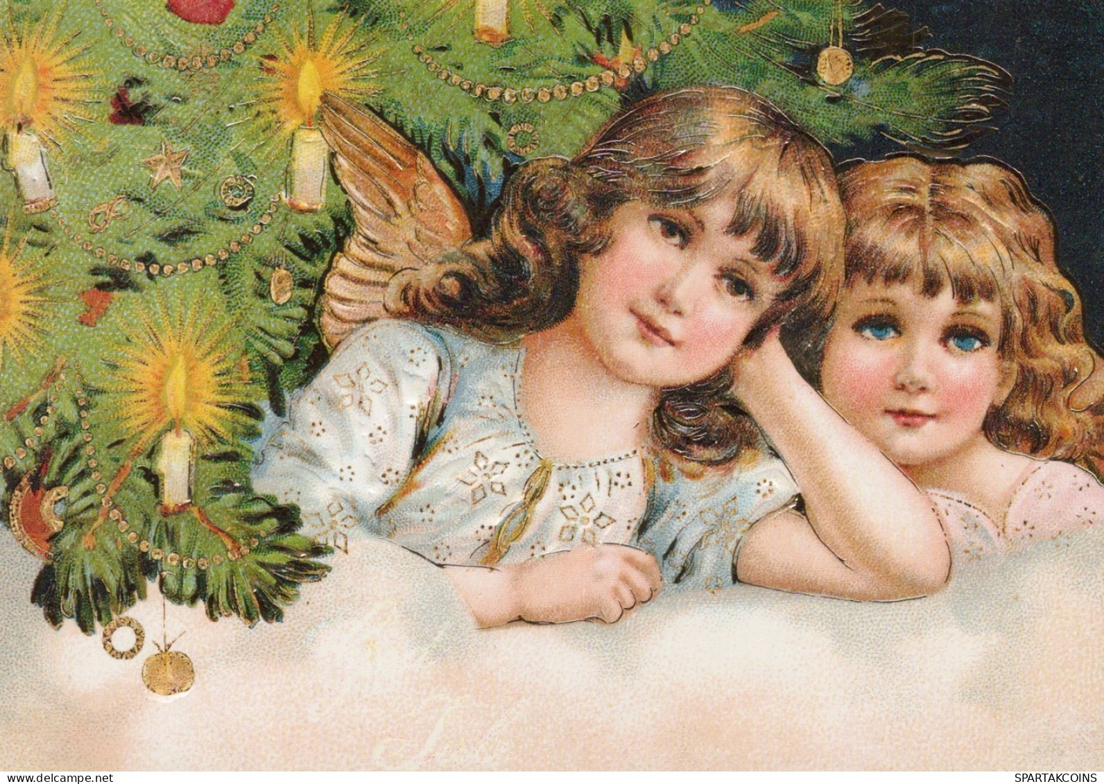 ANGELO Buon Anno Natale Vintage Cartolina CPSM #PAH040.IT - Engelen