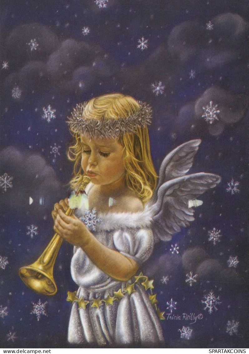 ANGELO Buon Anno Natale Vintage Cartolina CPSM #PAH427.IT - Angels