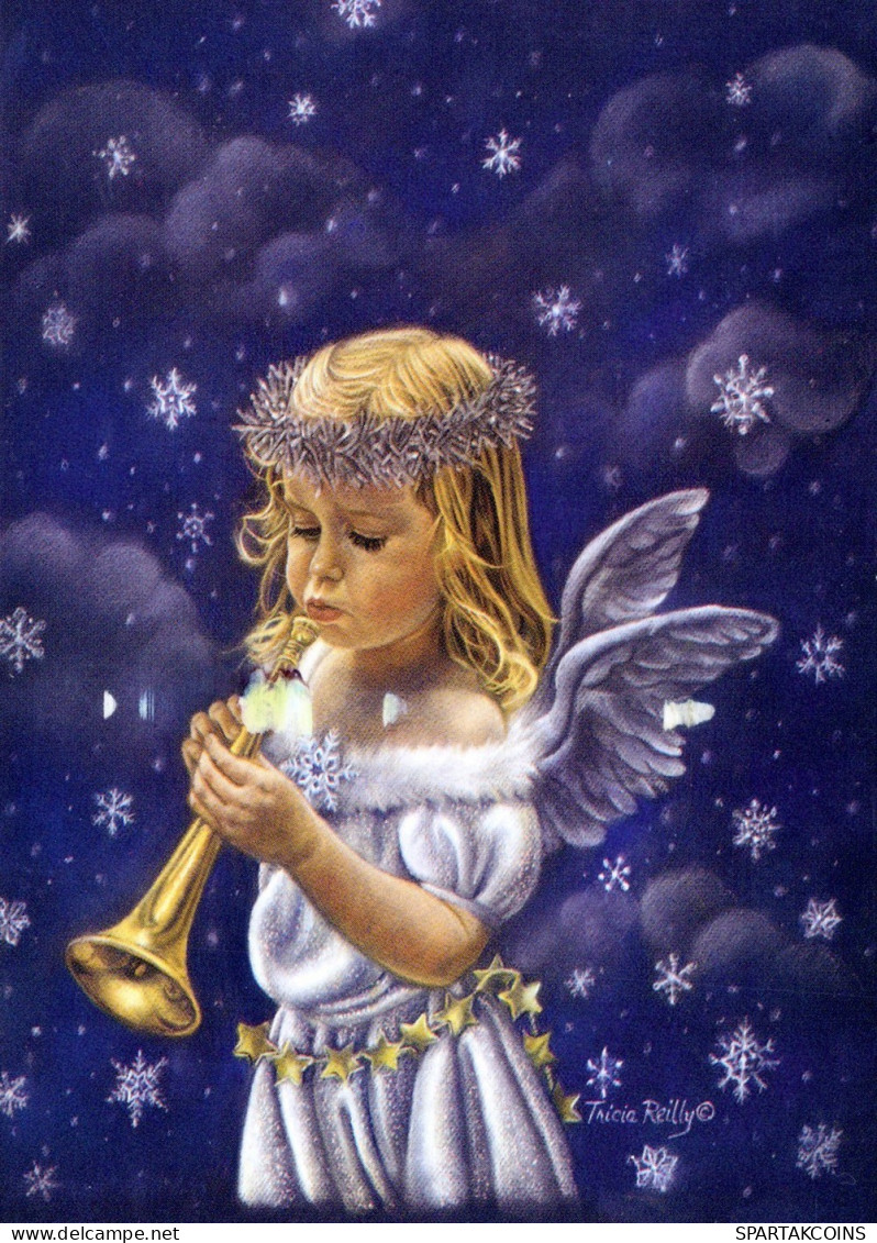 ANGELO Buon Anno Natale Vintage Cartolina CPSM #PAH427.IT - Angels