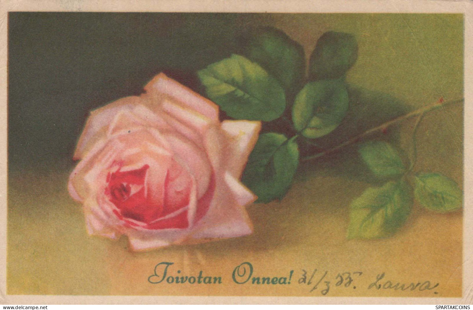 FLOWERS Vintage Ansichtskarte Postkarte CPA #PKE653.DE - Bloemen