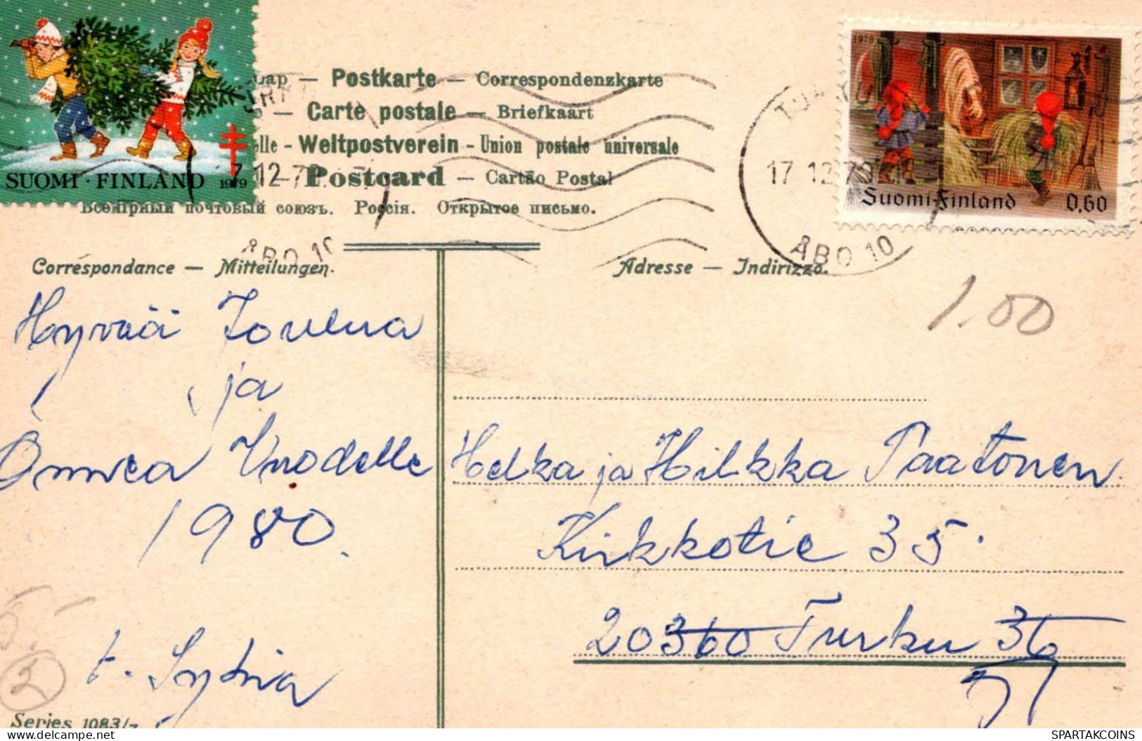 ENGEL SAINTS Weihnachten Vintage Ansichtskarte Postkarte CPA #PKE464.DE - Engelen