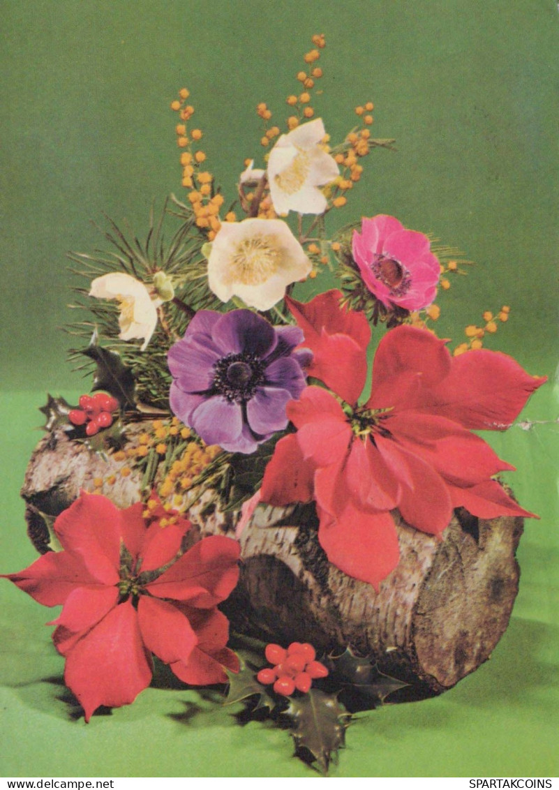 FLOWERS Vintage Ansichtskarte Postkarte CPSM #PBZ717.DE - Blumen