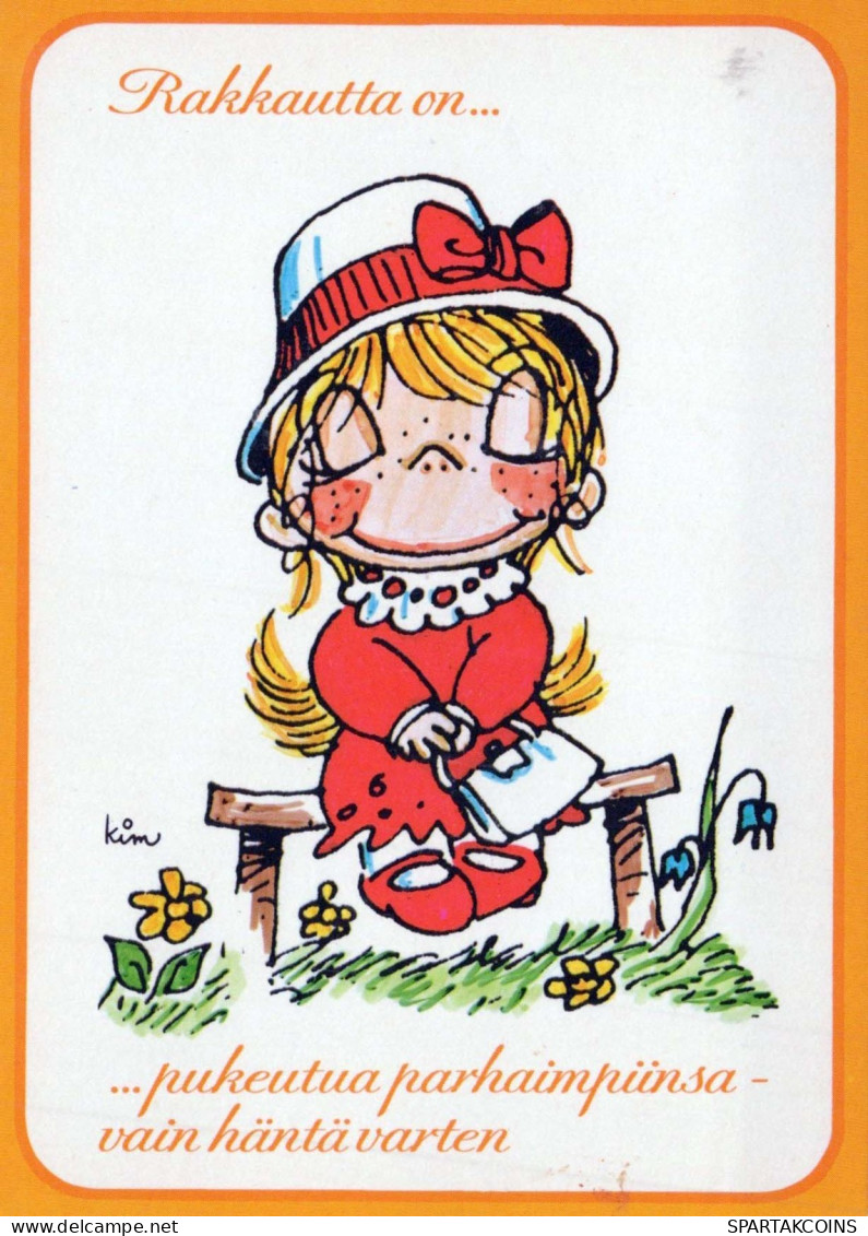 KINDER HUMOR Vintage Ansichtskarte Postkarte CPSM #PBV438.DE - Humorous Cards