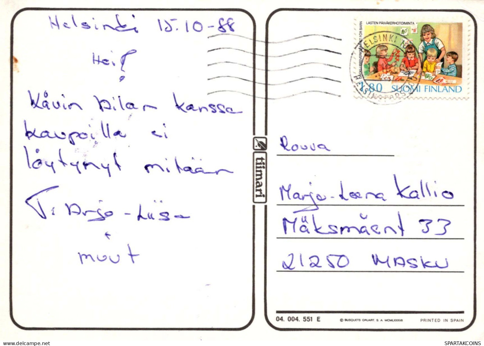 KINDER KINDER Szene S Landschafts Vintage Postal CPSM #PBT718.DE - Scènes & Paysages