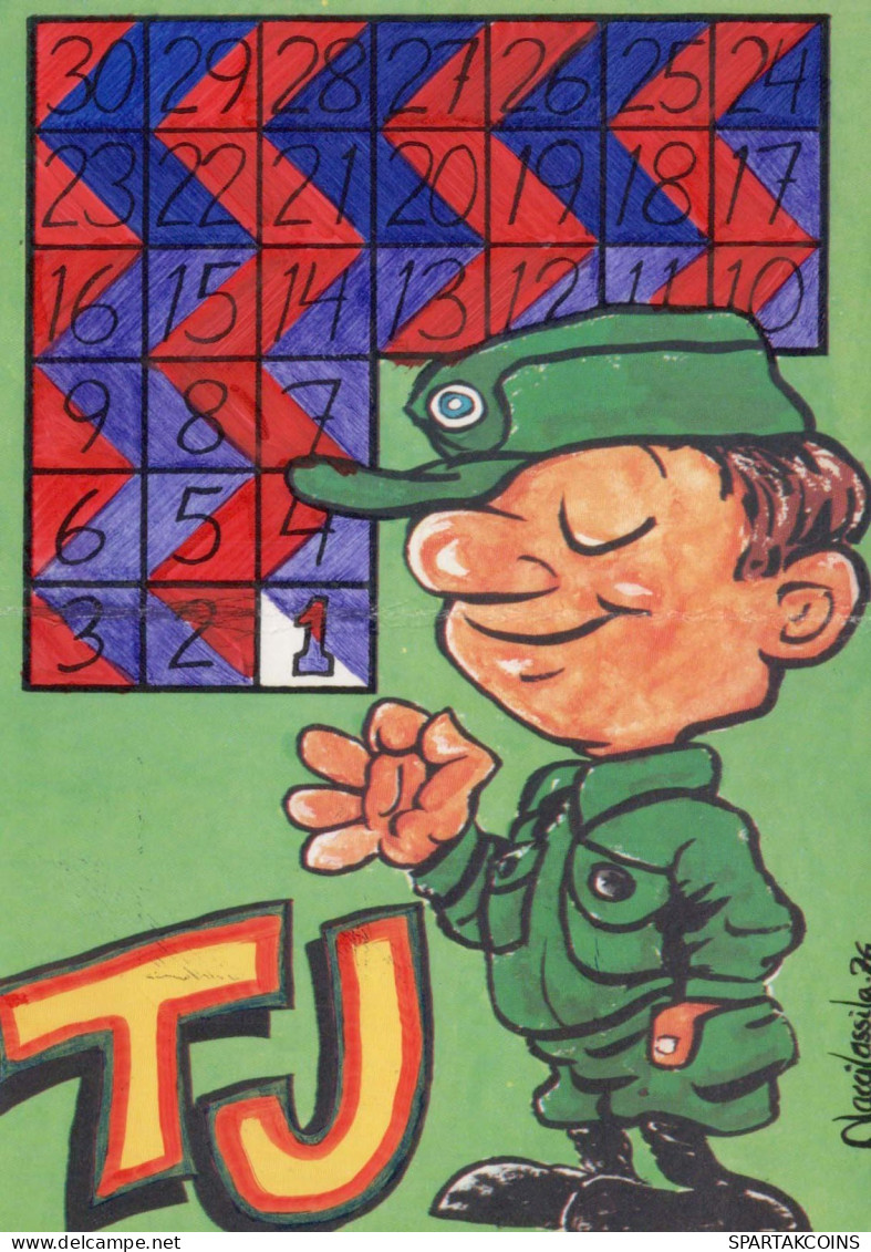 SOLDATI UMORISMO Militaria Vintage Cartolina CPSM #PBV869.IT - Humour
