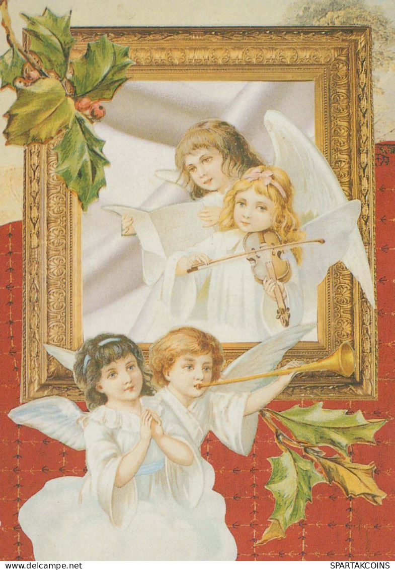 ANGELO Natale Vintage Cartolina CPSM #PBP583.IT - Angels