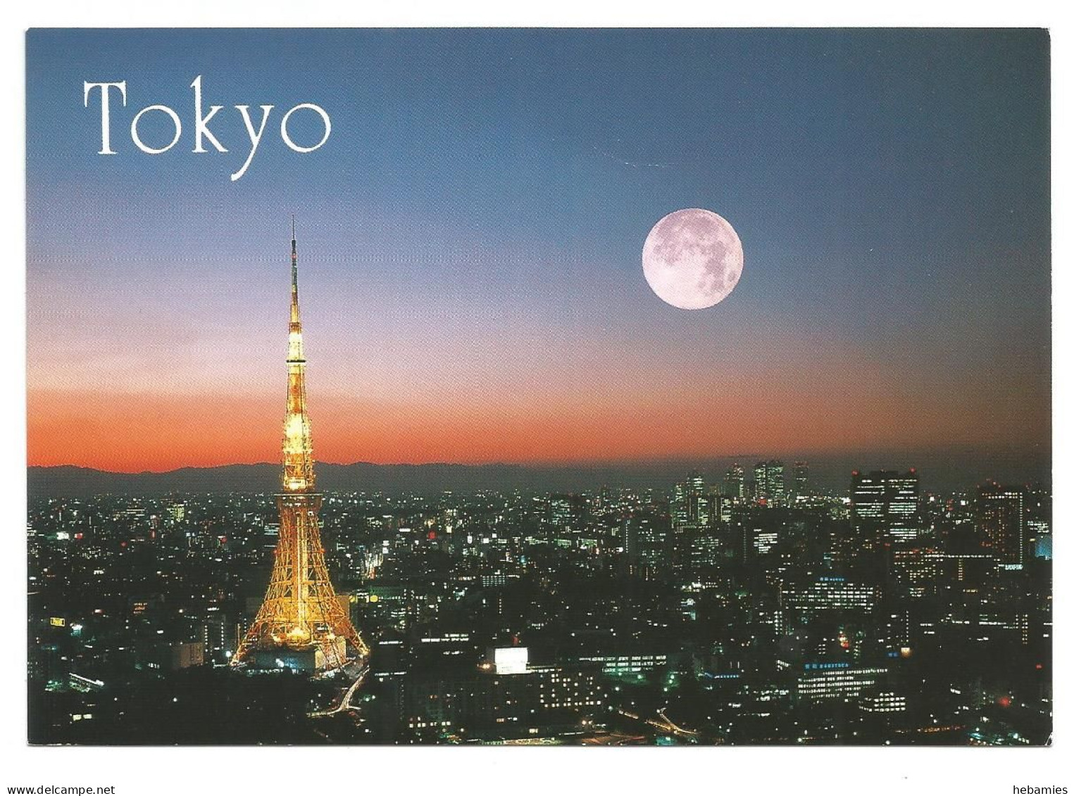 A Sunset View Of Tokyo With Tokyo Tower - JAPAN - - Tokio