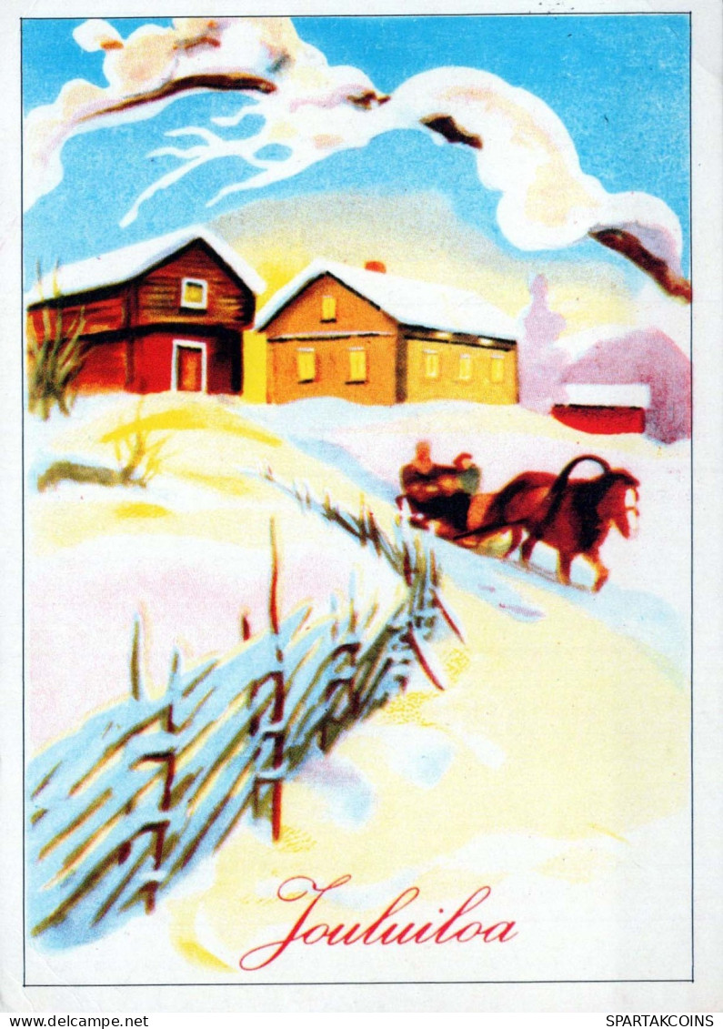 Buon Anno Natale Vintage Cartolina CPSM #PBN335.IT - Año Nuevo