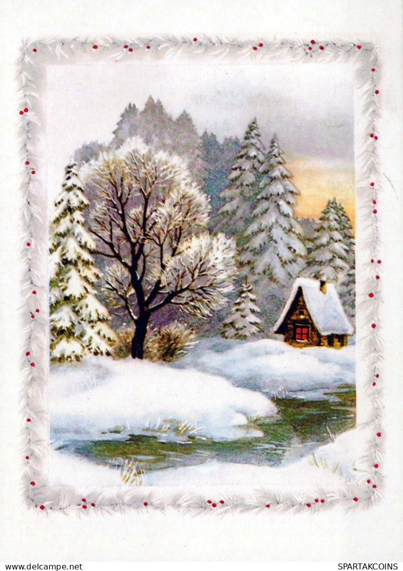 Buon Anno Natale Vintage Cartolina CPSM #PBN273.IT - Año Nuevo