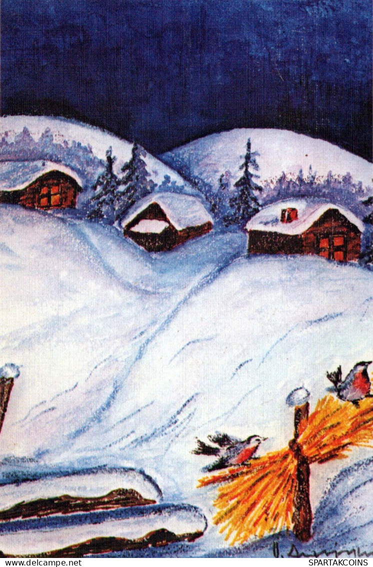 Buon Anno Natale Vintage Cartolina CPSM #PBN211.IT - Año Nuevo