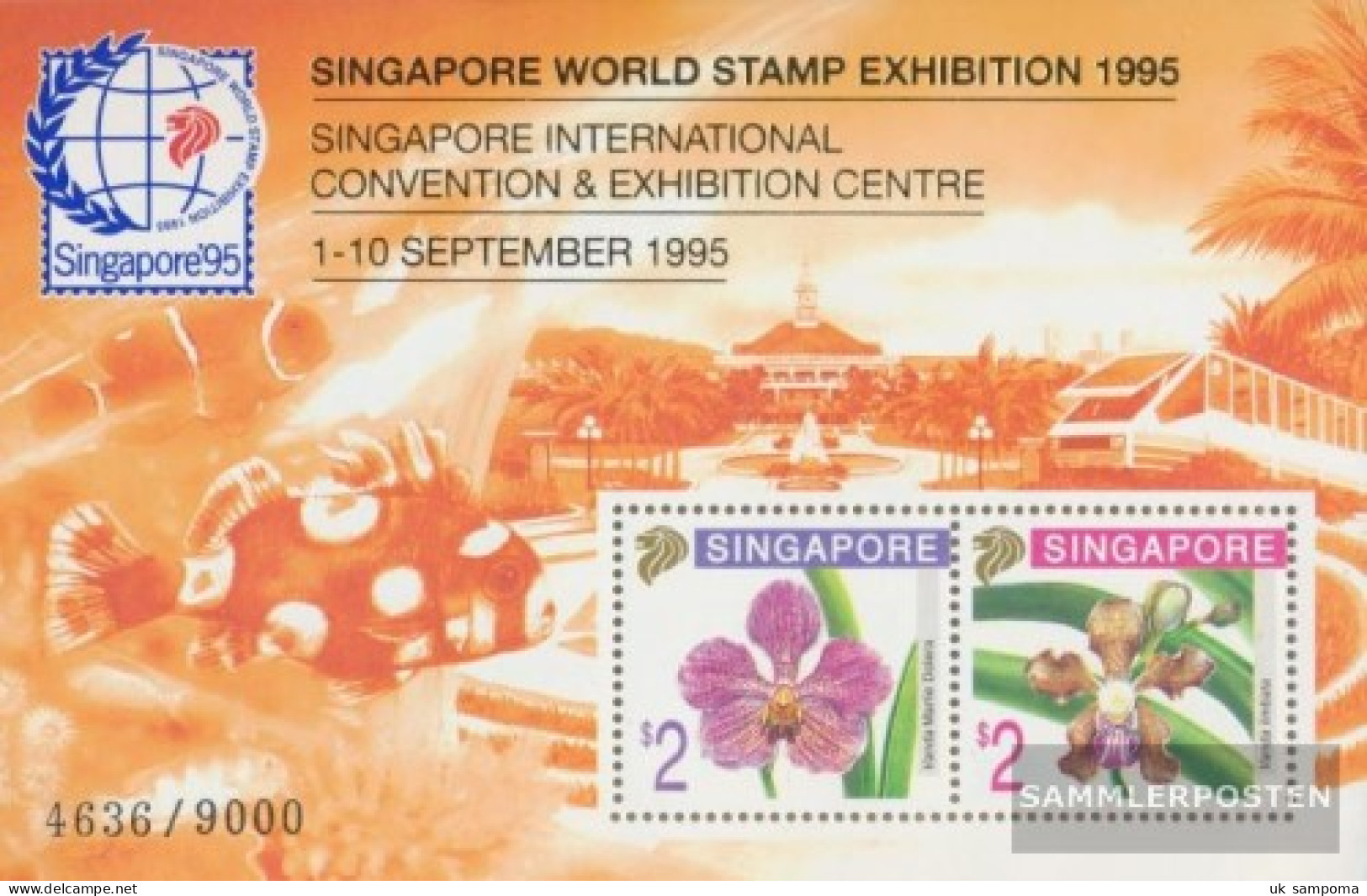 Singapore Block35a I (complete Issue) Unmounted Mint / Never Hinged 1995 Orchids - Singapur (1959-...)