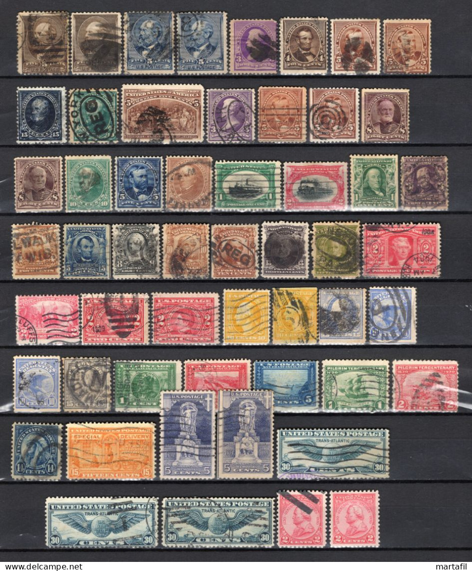 United States USA Stati Uniti LOT OF CLASSIC STAMPS USED - Verzamelingen