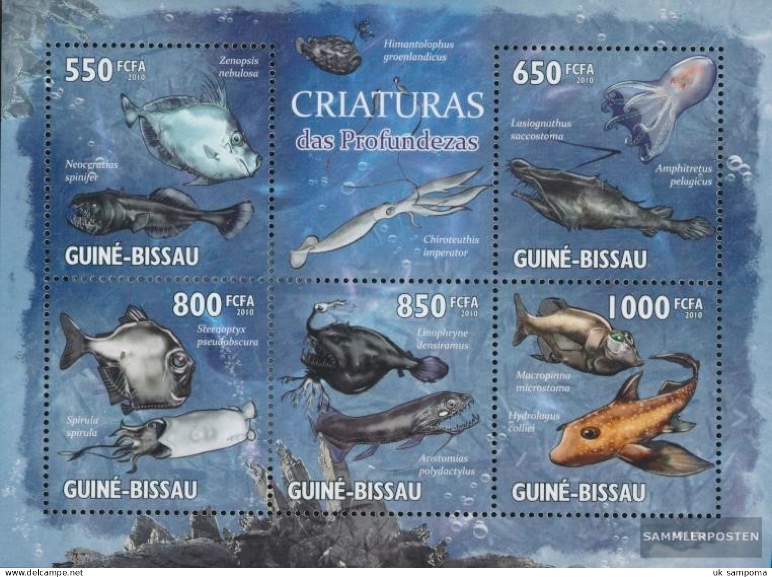 Guinea-Bissau 4629-4633 Sheetlet (complete. Issue) Unmounted Mint / Never Hinged 2010 Seafood - Guinea-Bissau