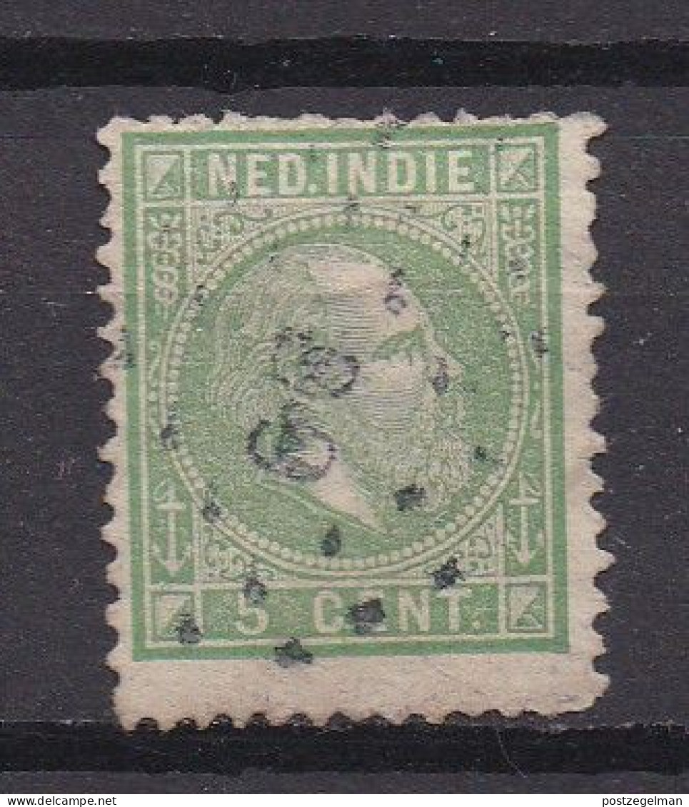 NEDERLANDS INDIE 1870 Used Stamp(s) Willem III 5 Cent Green Nr. 8 - India Holandeses