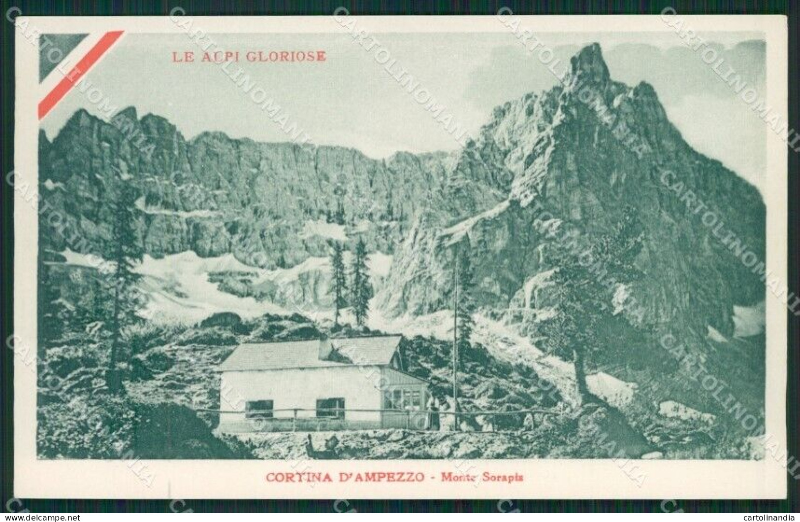 Belluno Cortina D'Ampezzo Carducci Cartolina KV2881 - Belluno