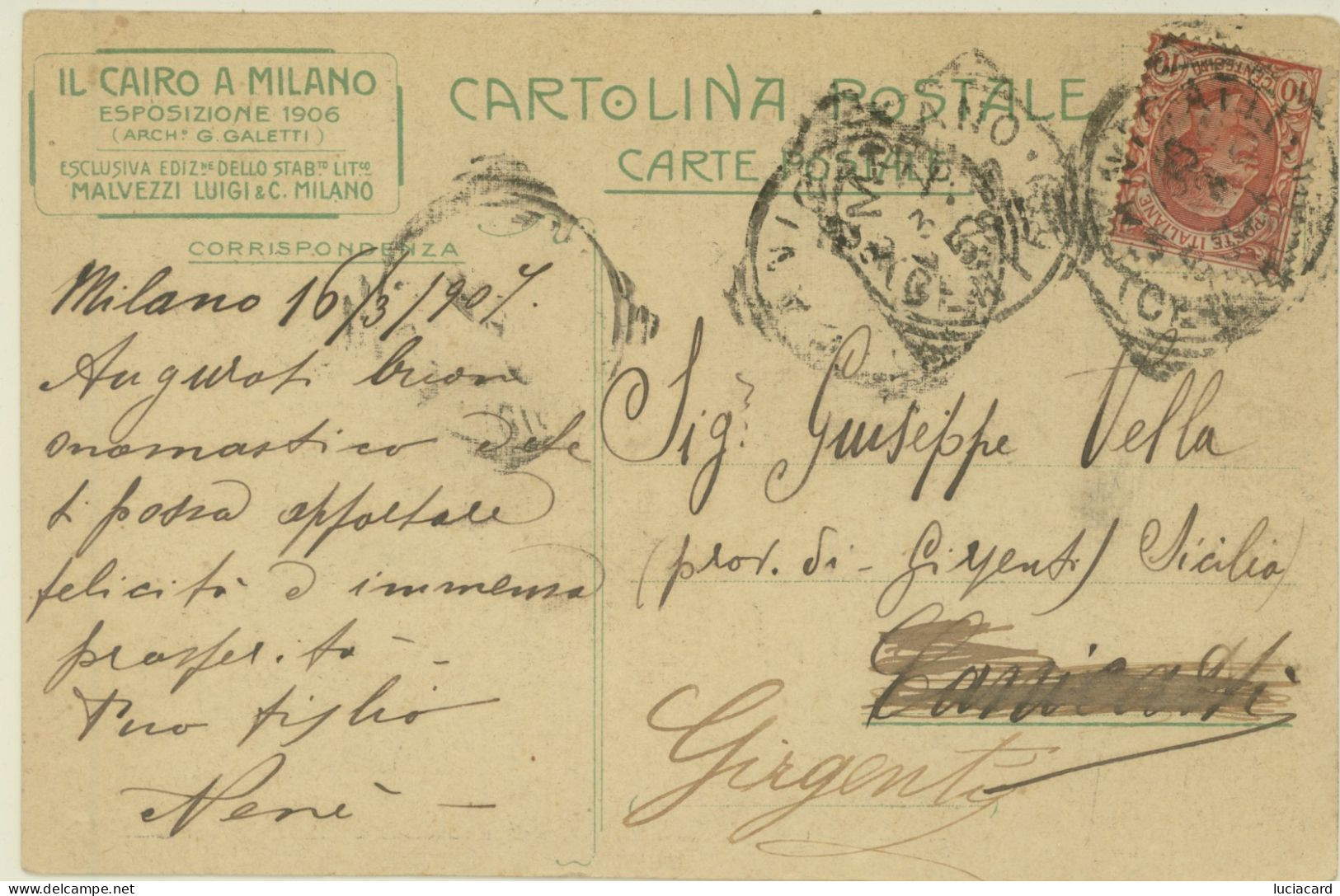 ESPOSIZIONE 1906 IL CAIRO A MILANO - Ausstellungen