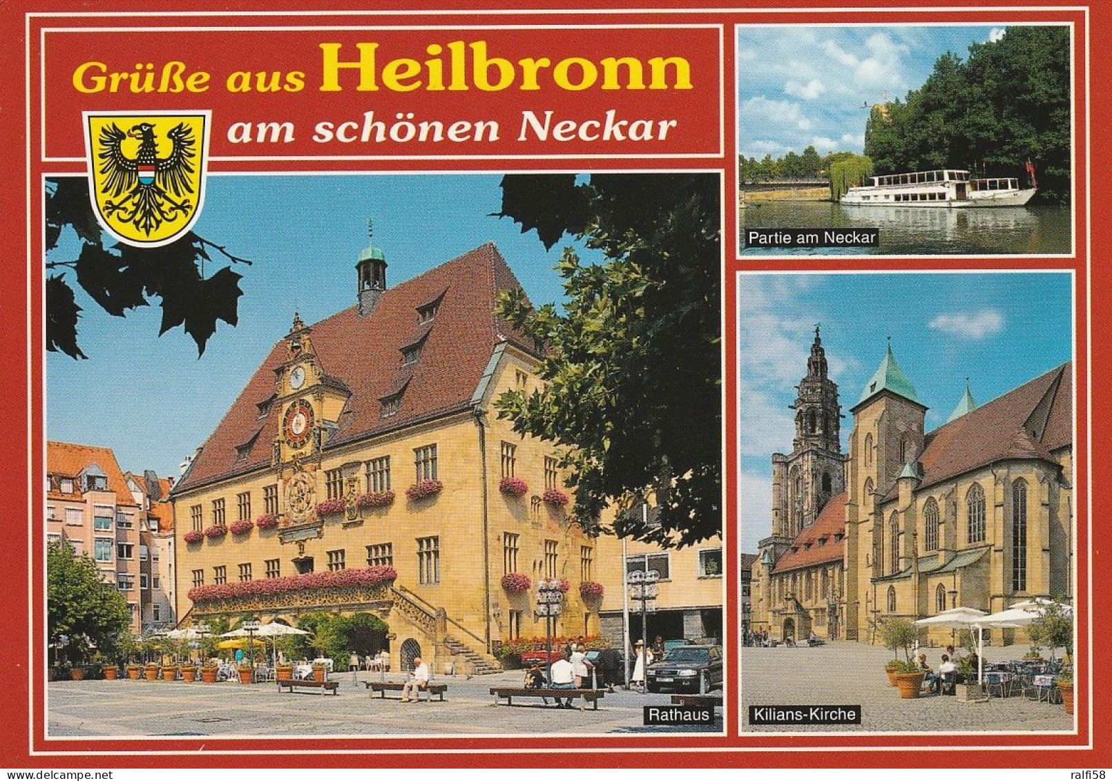 1 AK Germany / Baden-Württemberg * Heilbronn Am Neckar - Das Rathaus - Die Kilians-Kirche Partie Am Neckar * - Heilbronn