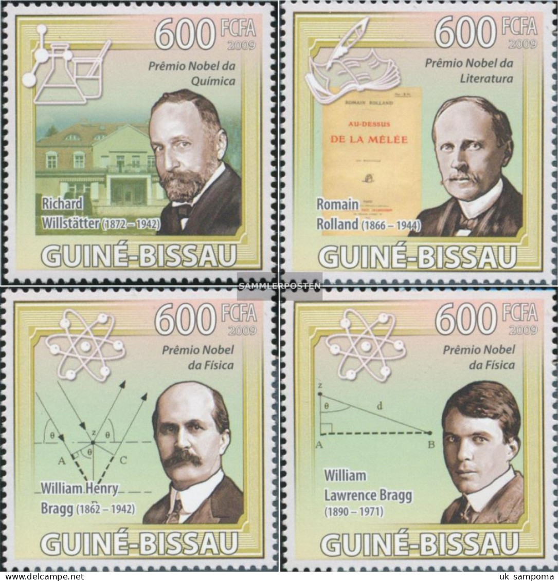 Guinea-Bissau 4541-4544 (complete. Issue) Unmounted Mint / Never Hinged 2009 Nobel Prize 1915 - Guinea-Bissau