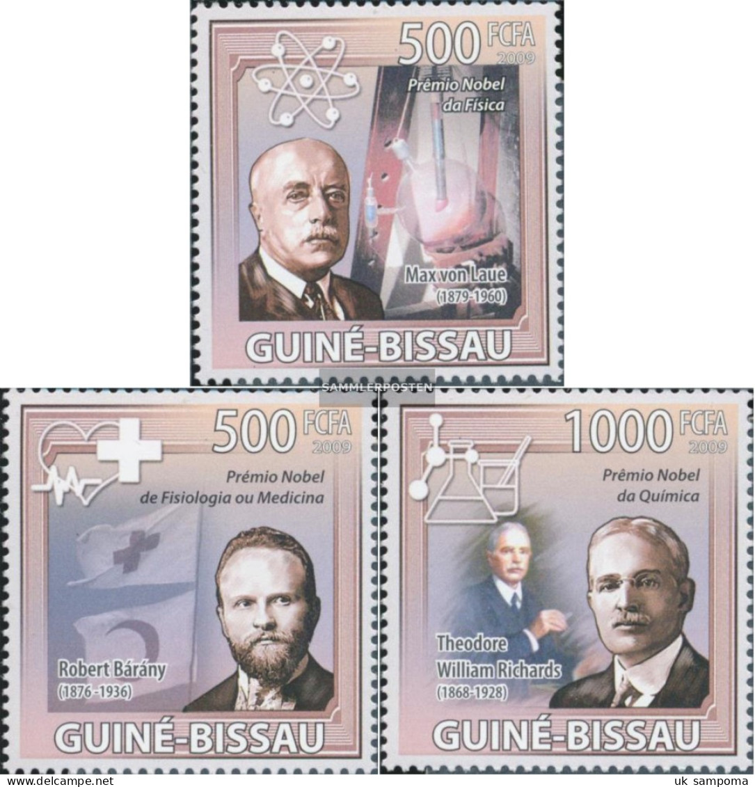 Guinea-Bissau 4538-4540 (complete. Issue) Unmounted Mint / Never Hinged 2009 Nobel Prize 1914 - Guinea-Bissau