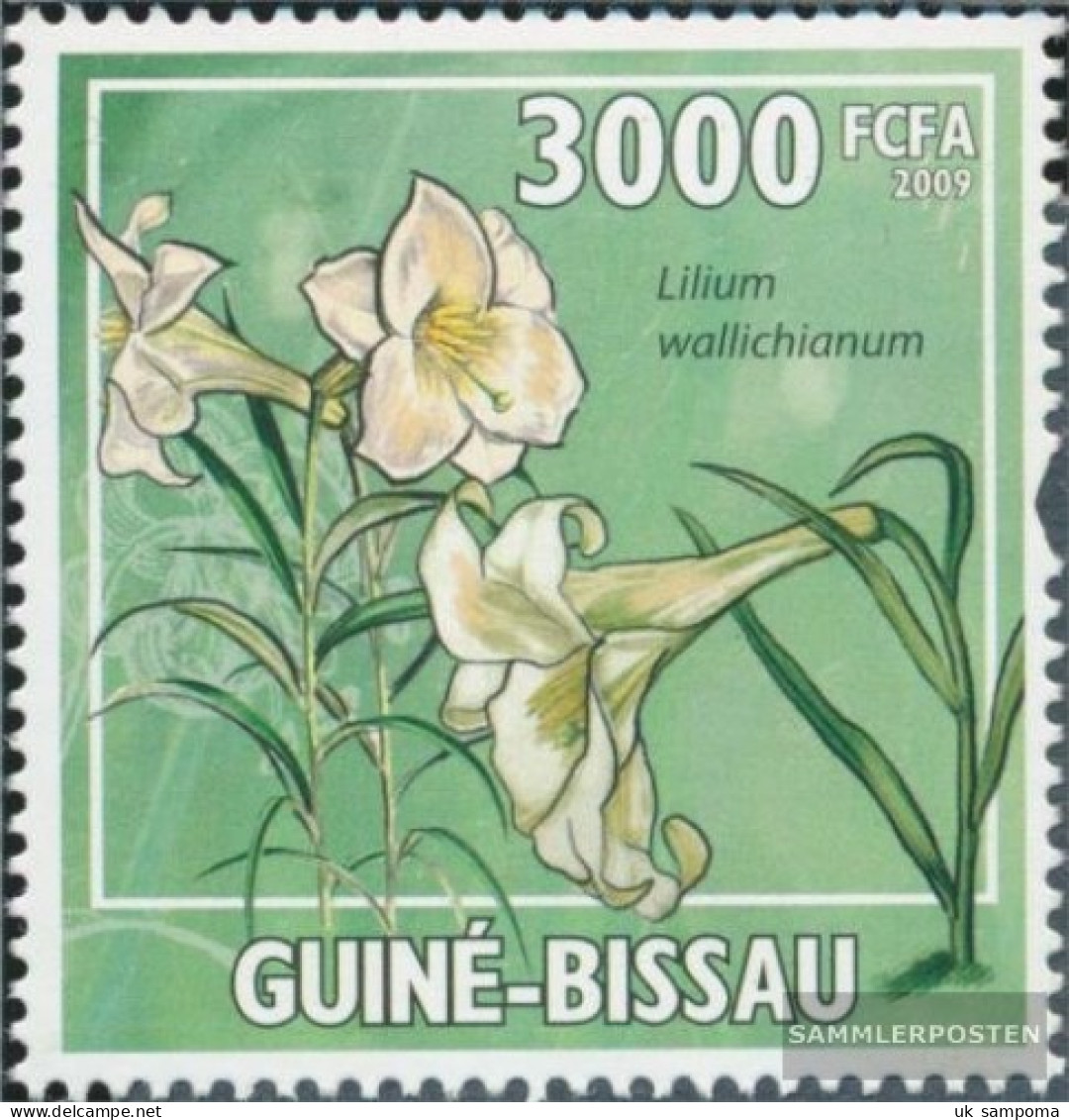 Guinea-Bissau 4455 (complete. Issue) Unmounted Mint / Never Hinged 2009 Lilies - Guinea-Bissau