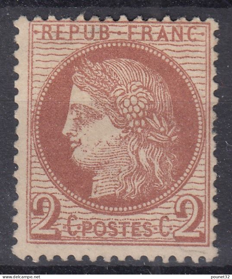 TIMBRE FRANCE CERES N° 51 NEUF * GOMME AVEC CHARNIERE - COTE 200 € - A VOIR - 1871-1875 Ceres