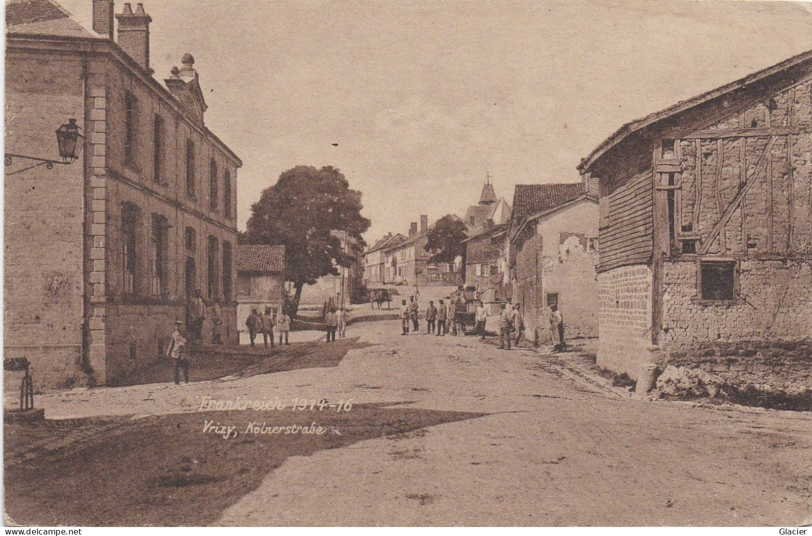 08.- Vrizy - Ardennes - Frankreich 1914-16 - Kölnerstrasse - Feldpost 14-9-1916 - Autres & Non Classés