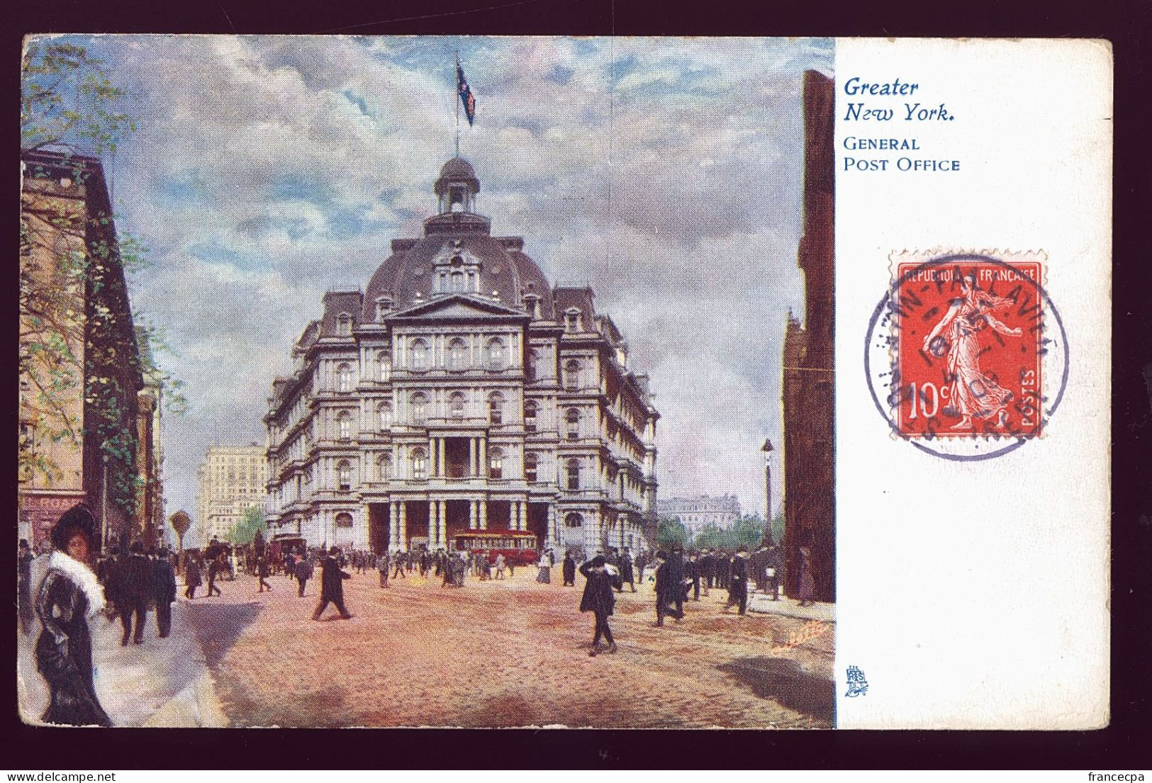 ETATS-UNIS 162 - GREATER NEW YORK - Général Post Office - Other & Unclassified