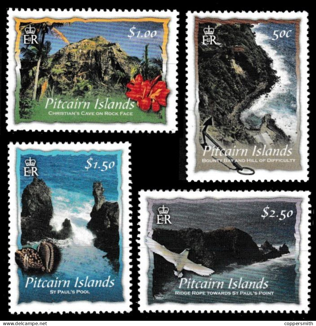 (052) Pitcairn  Tourism / Landscapes / Paysages / Landschaften  ** / Mnh  Michel  655-658 - Pitcairn