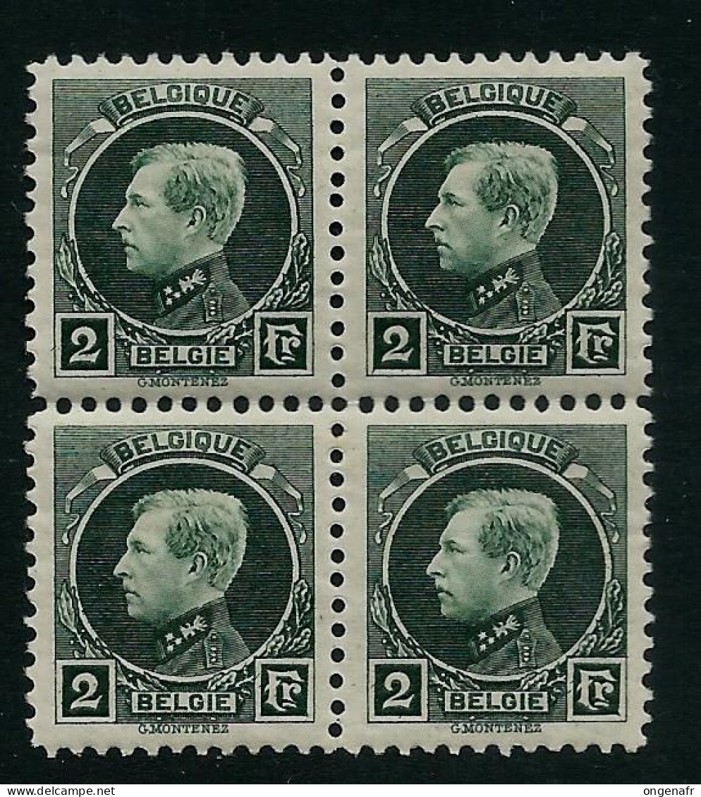 N° 216 **  Bloc De 4 - 1921-1925 Petit Montenez