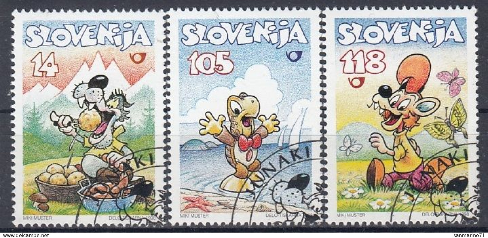 SLOVENIA 220-222,used,hinged - Sonstige & Ohne Zuordnung