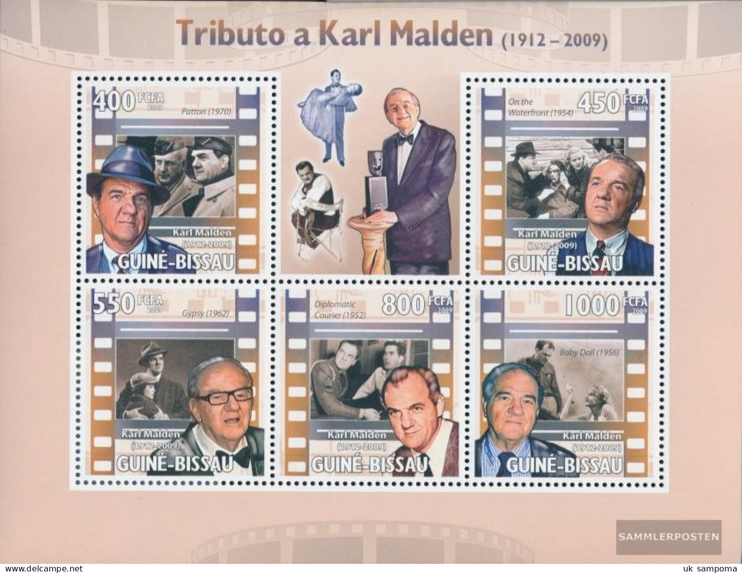 Guinea-Bissau 4438-4442 Sheetlet (complete. Issue) Unmounted Mint / Never Hinged 2009 Homage To Karl Malden - Guinea-Bissau