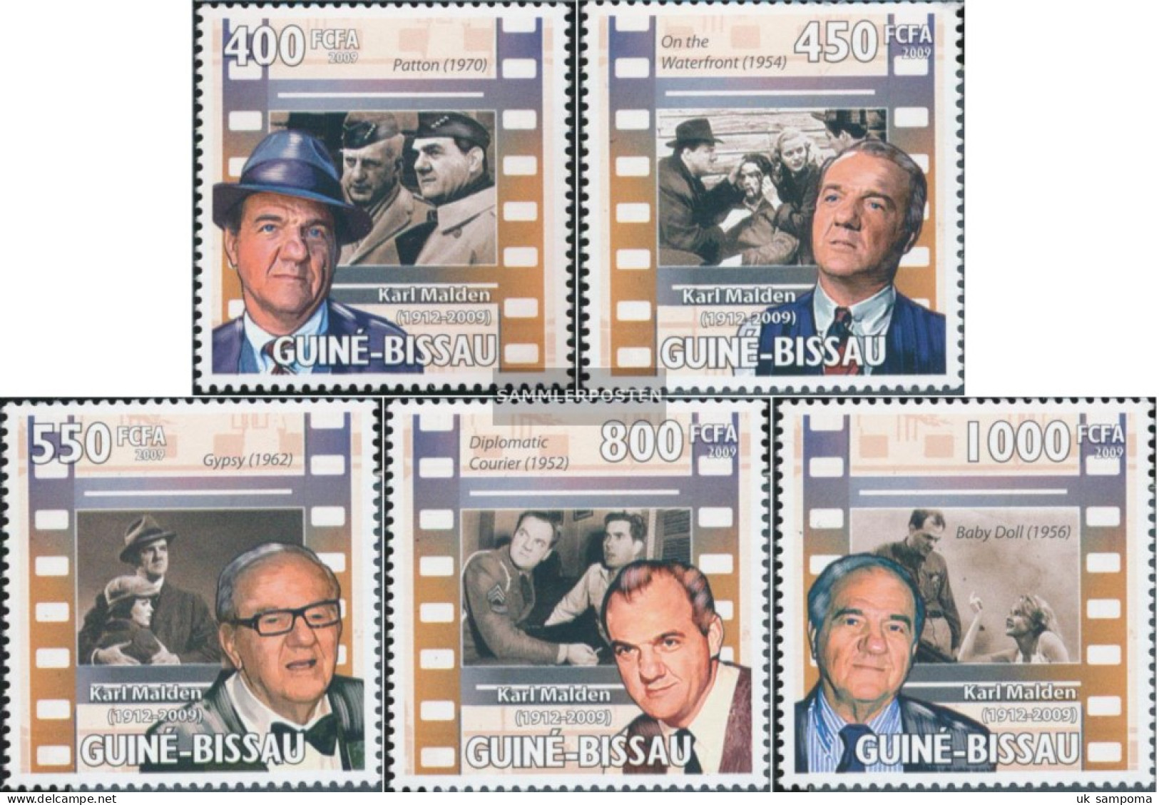 Guinea-Bissau 4438-4442 (complete. Issue) Unmounted Mint / Never Hinged 2009 Homage To Karl Malden - Guinea-Bissau