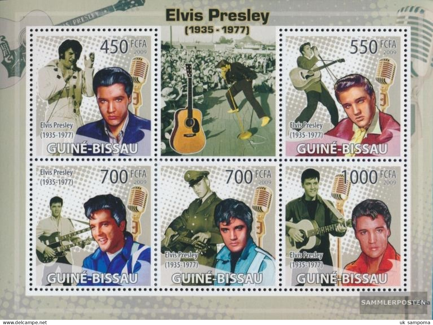 Guinea-Bissau 4285-4289 Sheetlet (complete. Issue) Unmounted Mint / Never Hinged 2009 Elvis Presley - Guinea-Bissau
