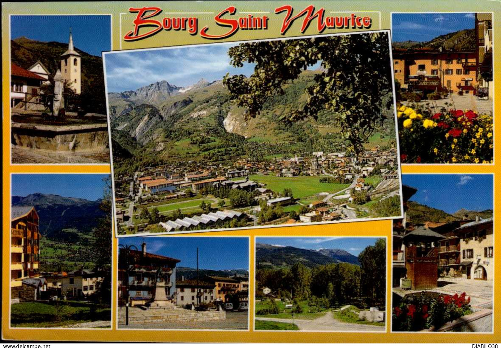 BOURG-SAINT-MAURICE    ( SAVOIE )  LOT DE 2 CARTES  .   MULTI-VUES - Bourg Saint Maurice