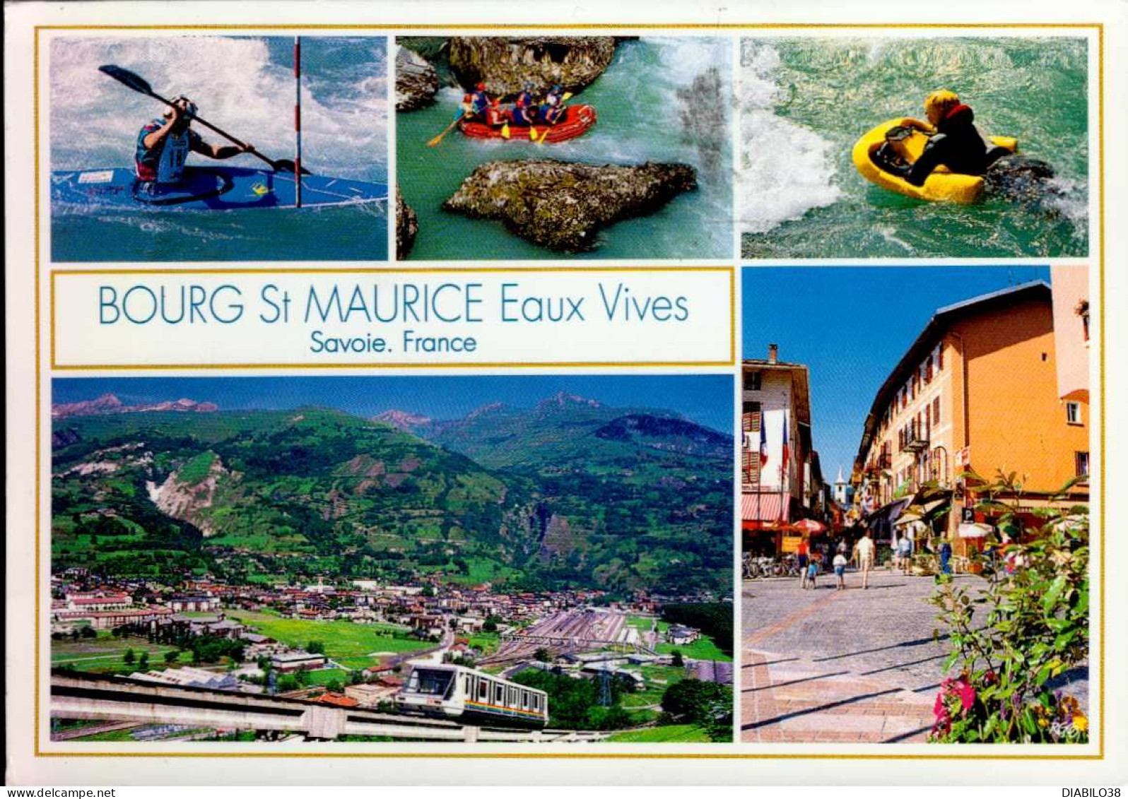 BOURG-SAINT-MAURICE    ( SAVOIE )  LOT DE 2 CARTES  .   MULTI-VUES - Bourg Saint Maurice