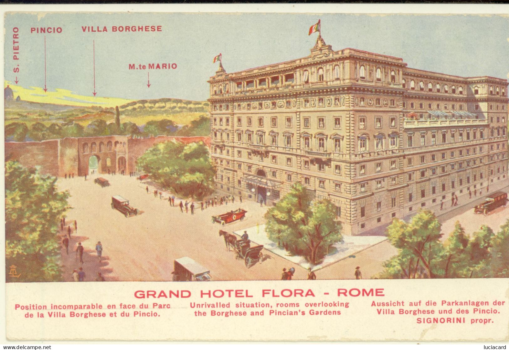 ROMA -GRAND HOTEL FLORA - Cafes, Hotels & Restaurants