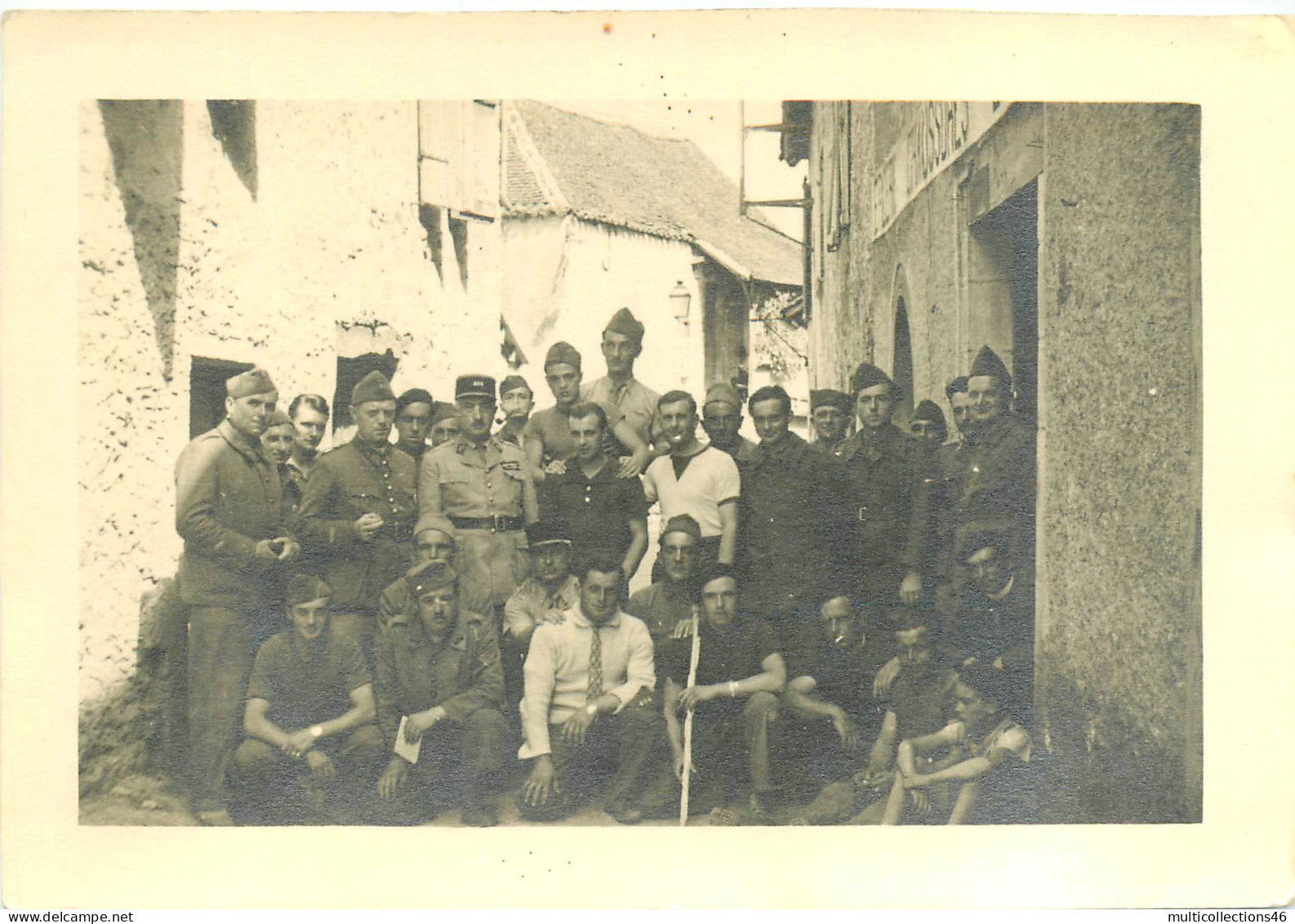 190424 - PHOTO WW2 GUERRE 1939 45 - 1940 Les Survivants RADC1 à ST MARTIN LABOUVAL (département Du Lot 46) Résistance - Guerra, Militari