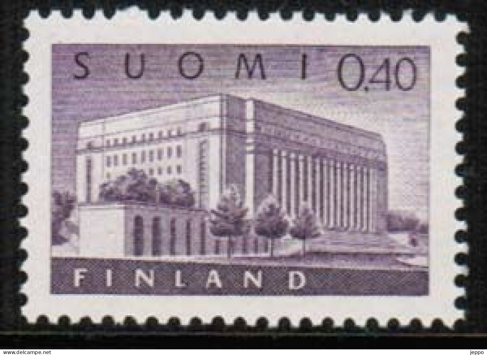 1963 Finland, Parliament Building X Te Paper **. - Unused Stamps