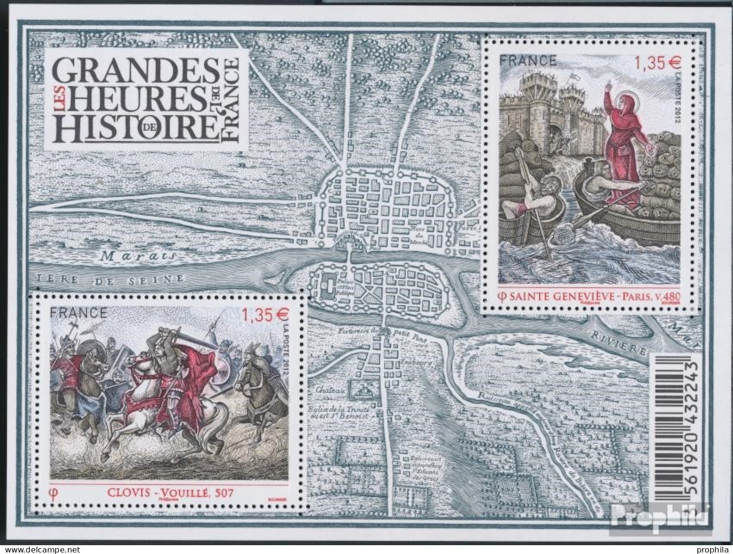 Frankreich Block211 (kompl.Ausg.) Postfrisch 2012 Geschichtliche Ereignisse - Unused Stamps