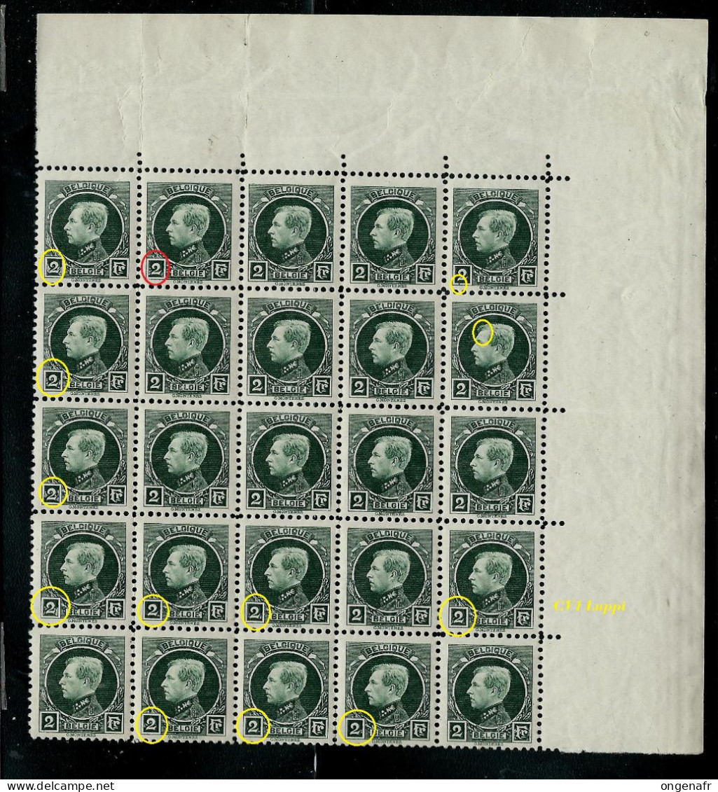 N° 216 **  Bloc De 25  CDF  + CU  - Luppi - 1921-1925 Petit Montenez