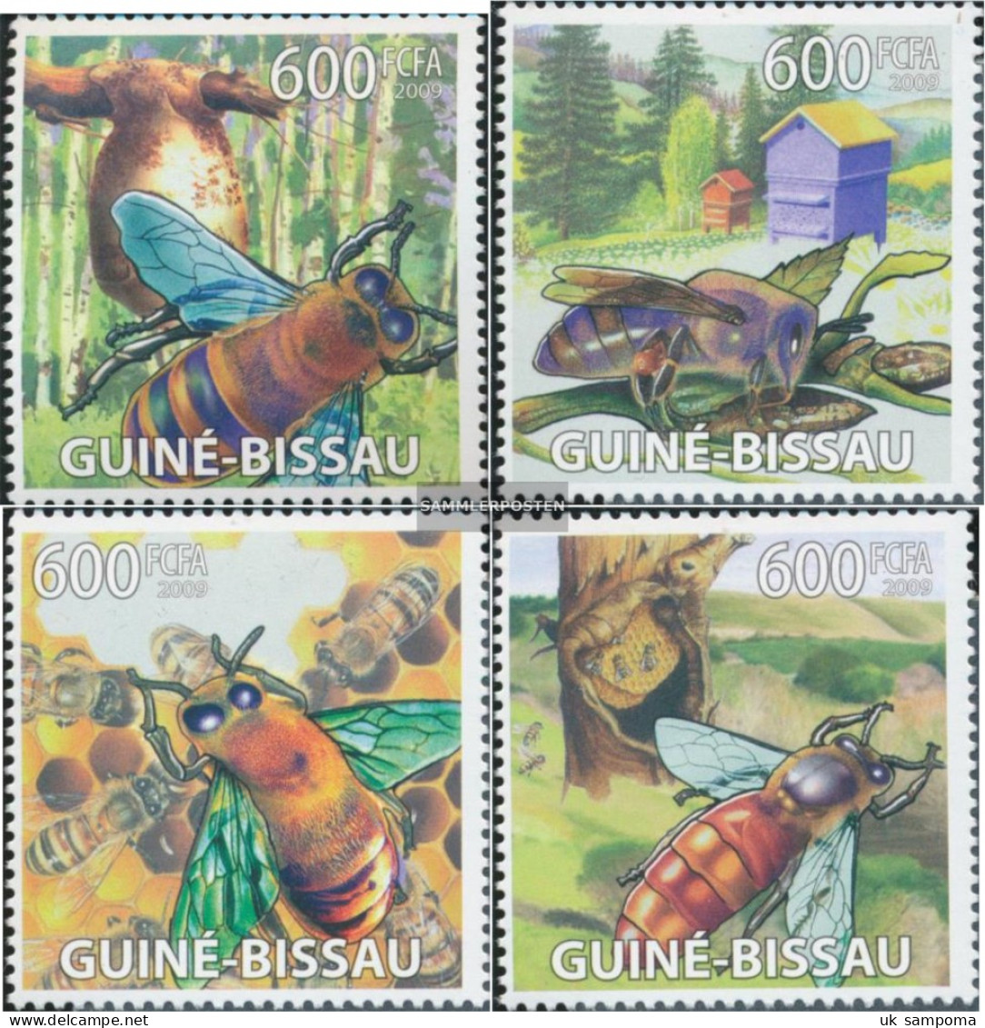 Guinea-Bissau 4131-4134 (complete. Issue) Unmounted Mint / Never Hinged 2009 Bees - Guinea-Bissau