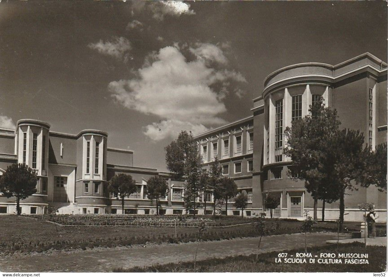 ROMA SCUOLA DI CULTURA FASCISTA FORO MUSSOLINI ANNO 1939 VIAGGIATA - Schools