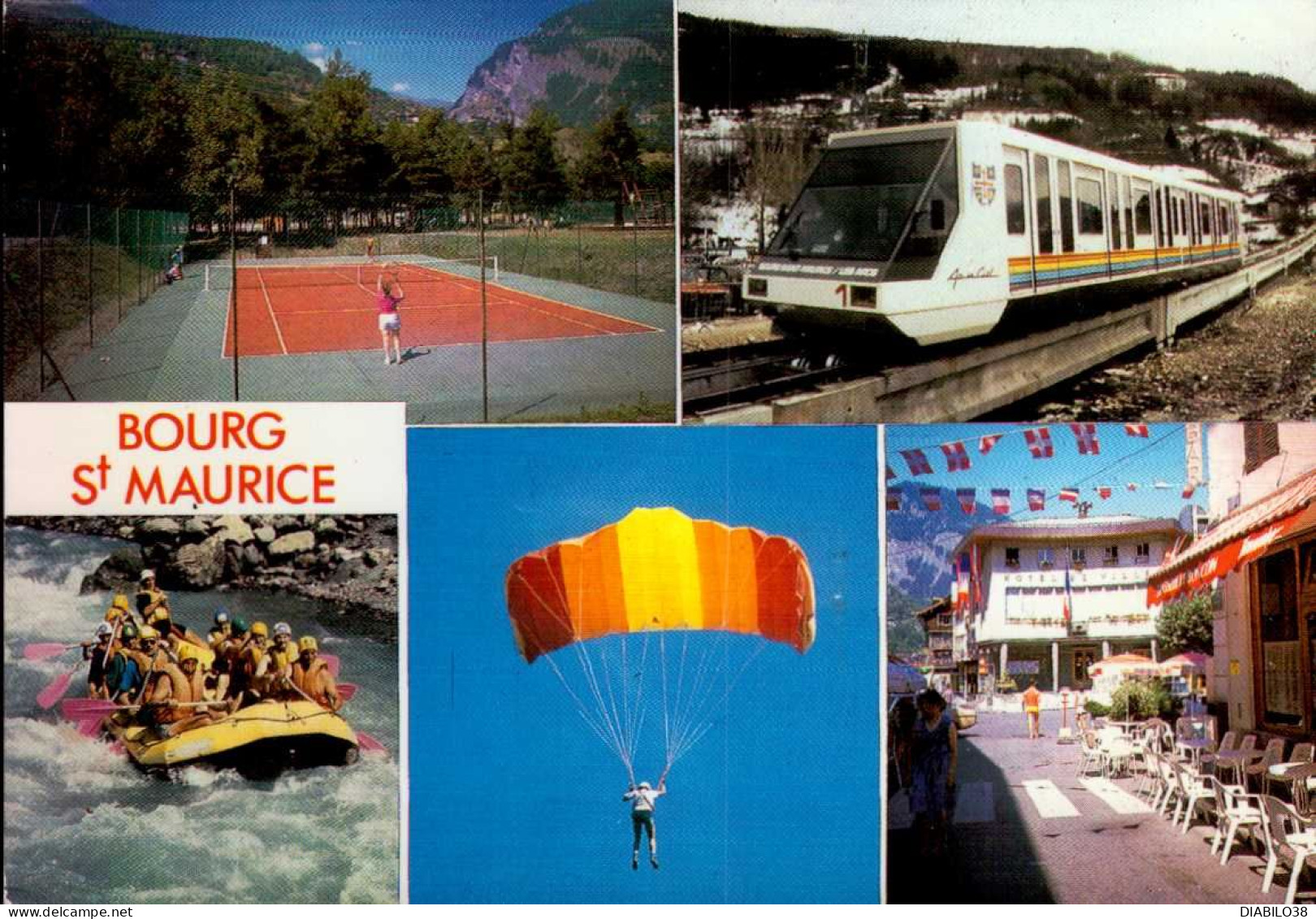 BOURG-SAINT-MAURICE    ( SAVOIE )   LOT DE 2 CARTES . MULTI-VUES - Bourg Saint Maurice